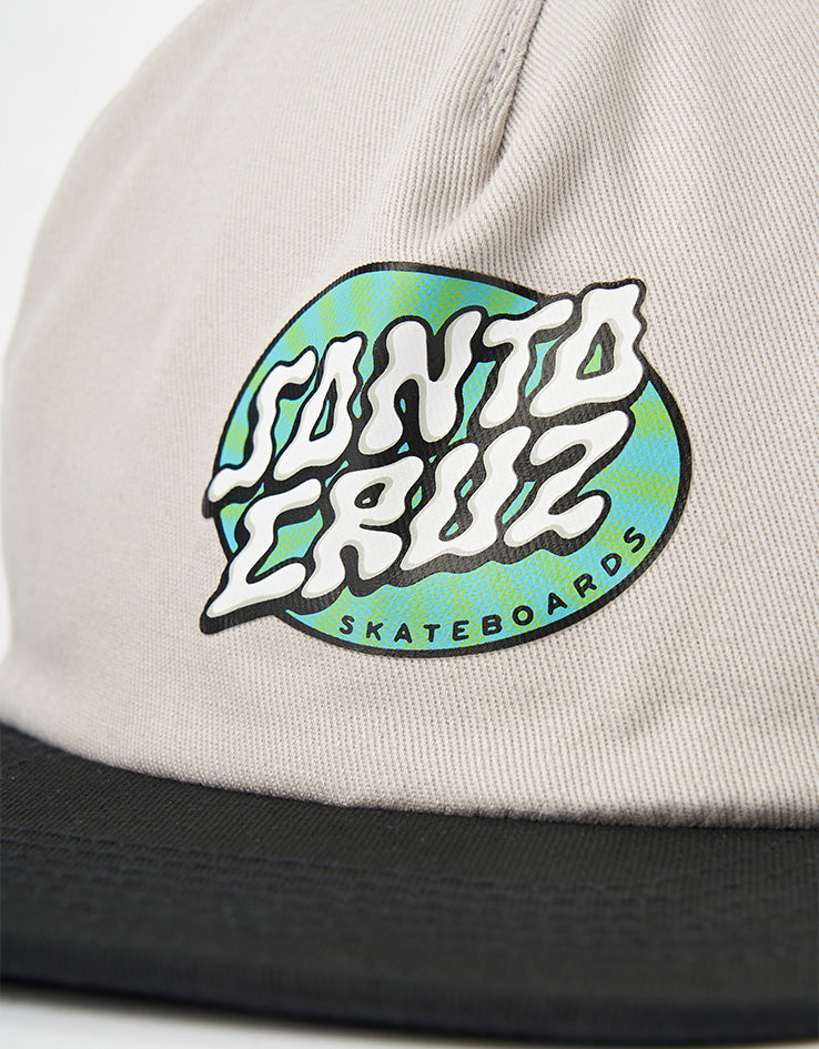 Santa Cruz Vertigo Dot Snapback Cap - Grey/Black