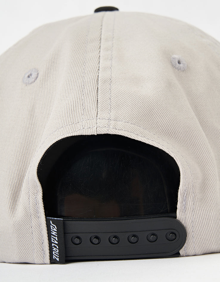 Santa Cruz Vertigo Dot Snapback Cap - Grey/Black