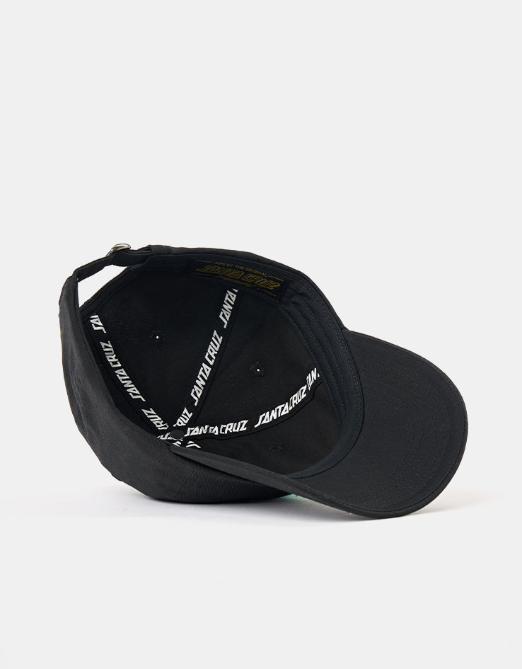 Santa Cruz Partial Dot Strapback Cap - Black