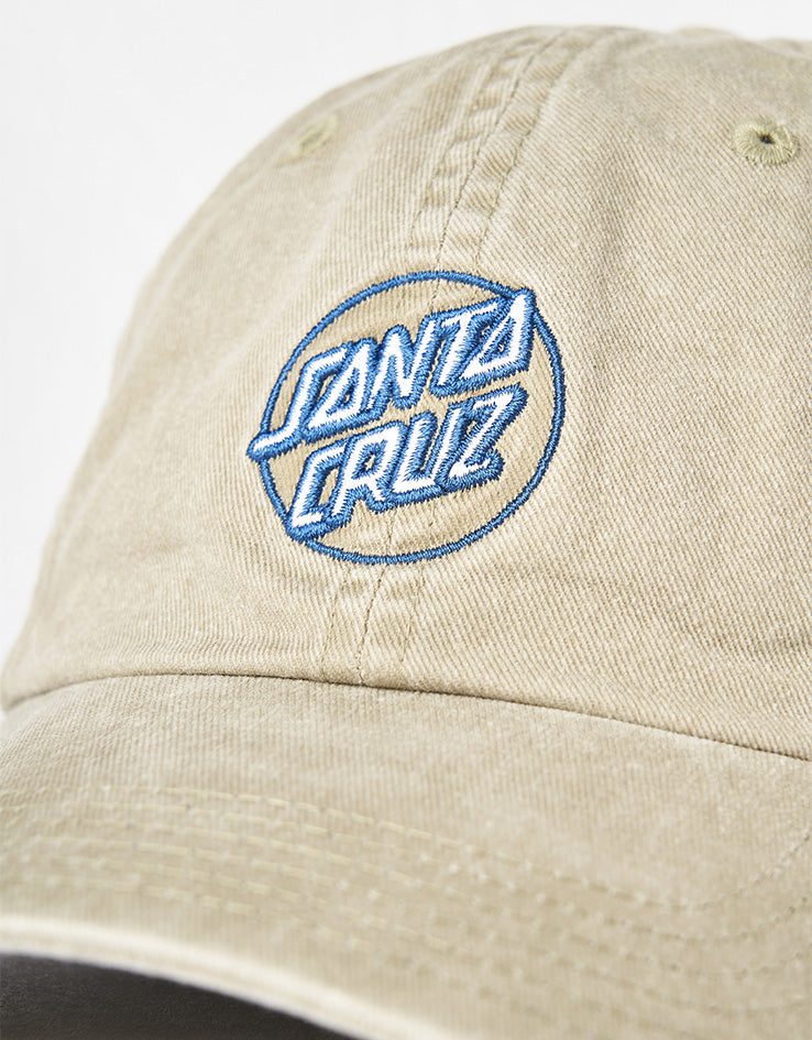 Santa Cruz Partial Dot Strapback Cap - Faded Khaki