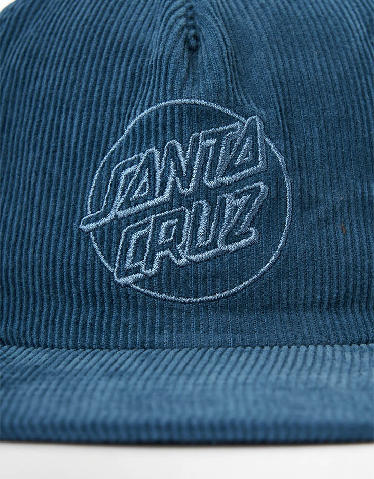 Santa Cruz Opus Dot Snapback Cap - Teal Cord