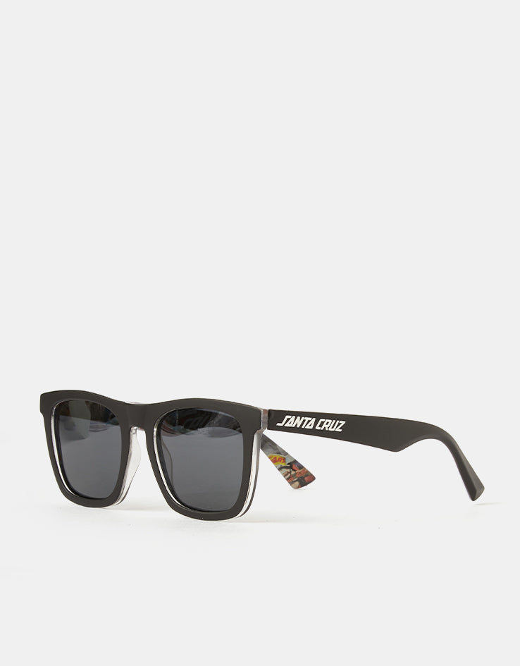 Santa Cruz Strip Sunglasses - Black Collage/Black