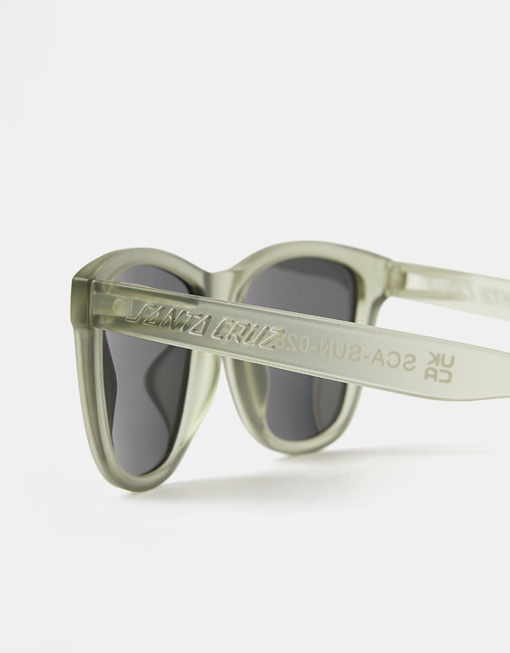 Santa Cruz Boss Strip Sunglasses - Stone Grey/Black