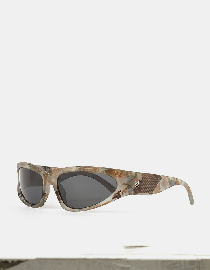 Santa Cruz Opus Dot Wrap Sunglasses - Woodcut Camo/Black