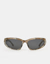 Santa Cruz Opus Dot Wrap Sunglasses - Woodcut Camo/Black