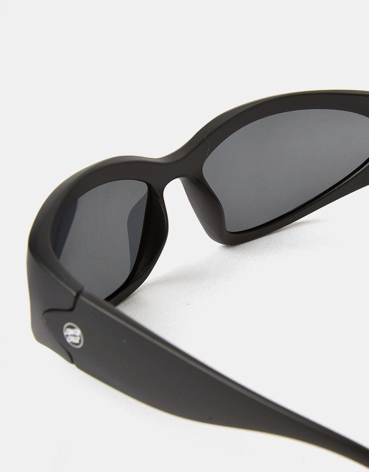 Santa Cruz Opus Dot Wrap Sunglasses - Black/Black