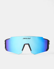 Santa Cruz Strip Racer Sunglasses - Black Blue/Blue