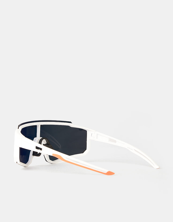 Santa Cruz Strip Racer Sunglasses - White Orange/Red