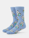 Route One Meowijuana Crew Socks - Lilac