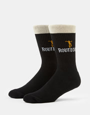 Route One Onenness Crew Socks - Black
