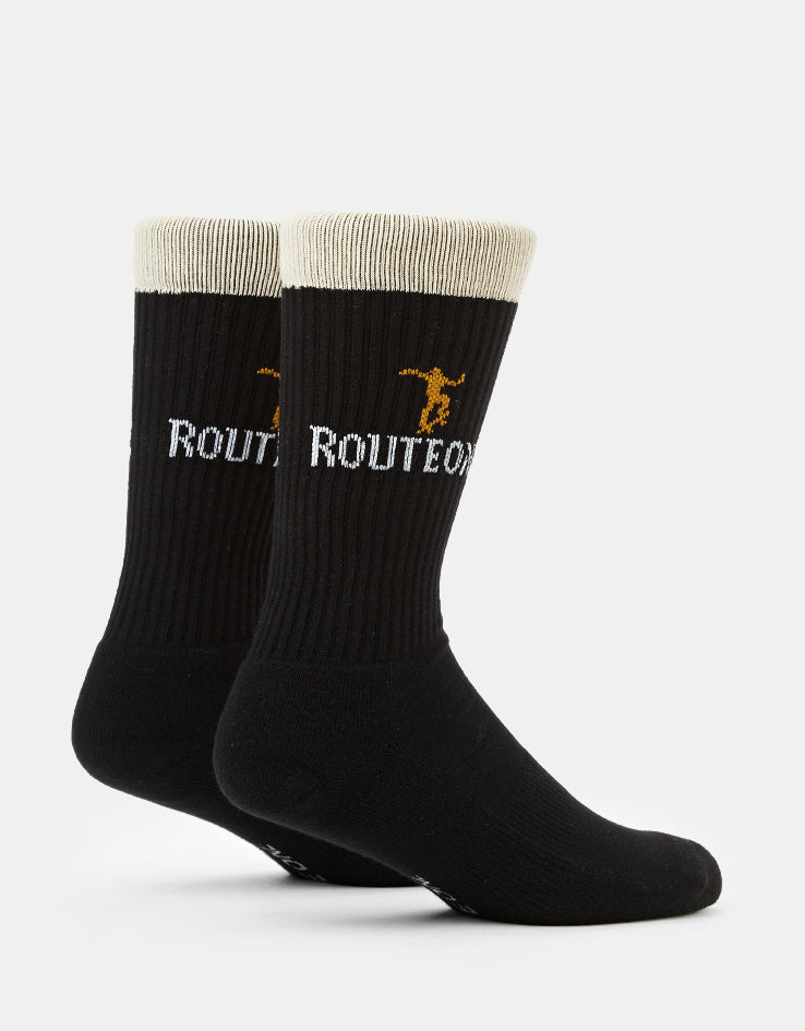 Route One Onenness Crew Socks - Black