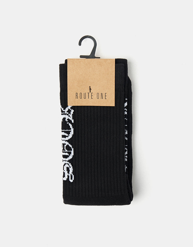 Route One Sock Crew Socks - Black