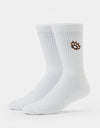Route One Knuckleduster Crew Socks - White