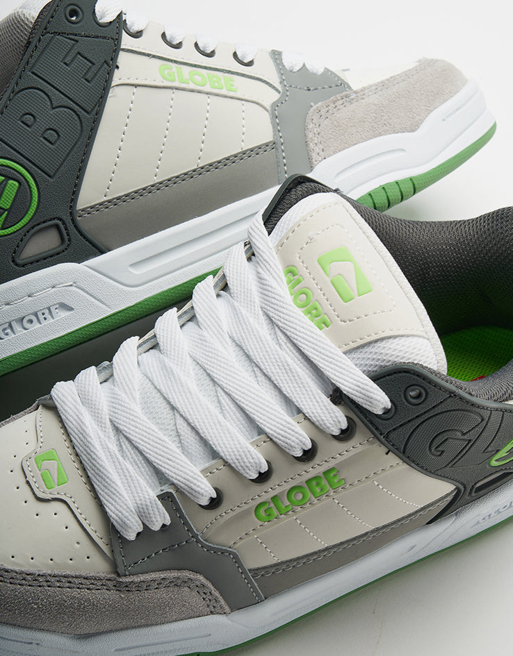Globe Tilt Skate Shoes - Lunar/Grey/Green