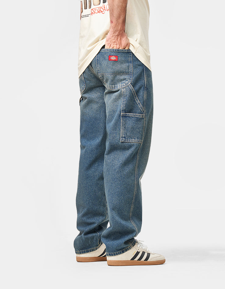 Dickies 993 Regular Tapered Carpenter Jean - Khaki Tinted Blue