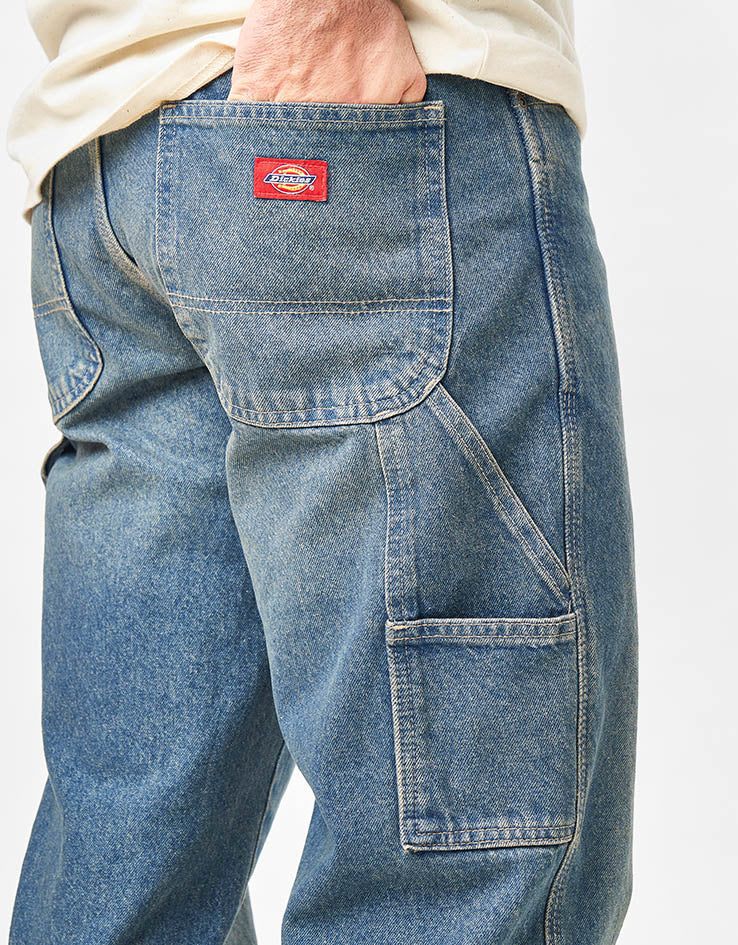 Dickies 993 Regular Tapered Carpenter Jean - Khaki Tinted Blue