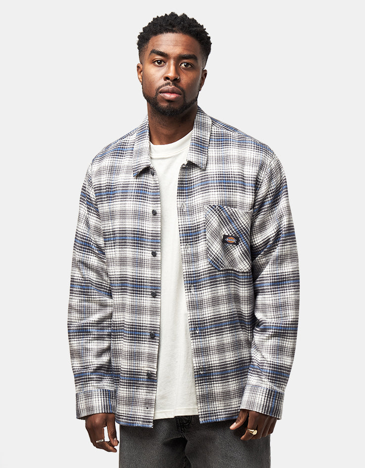 Dickies Forest Check L/S Shirt - Charcoal