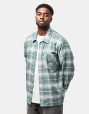 Dickies Forest Check L/S Shirt - Stormy Sea