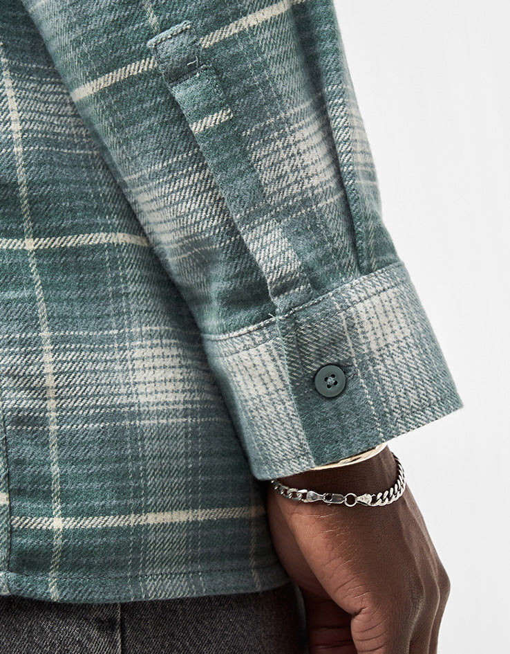 Dickies Forest Check L/S Shirt - Stormy Sea