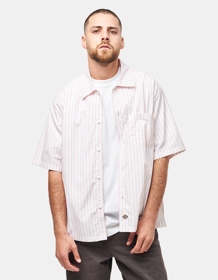 Dickies Venedocia Stripe S/S Shirt - White
