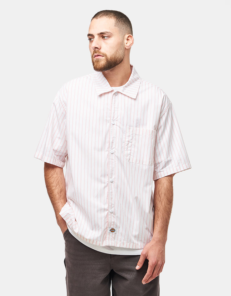 Dickies Venedocia Stripe S/S Shirt - White