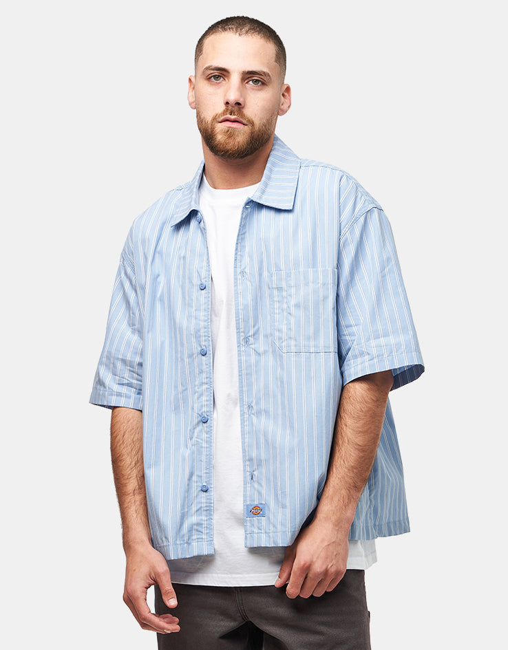 Dickies Venedocia Stripe S/S Shirt - Endless Sky