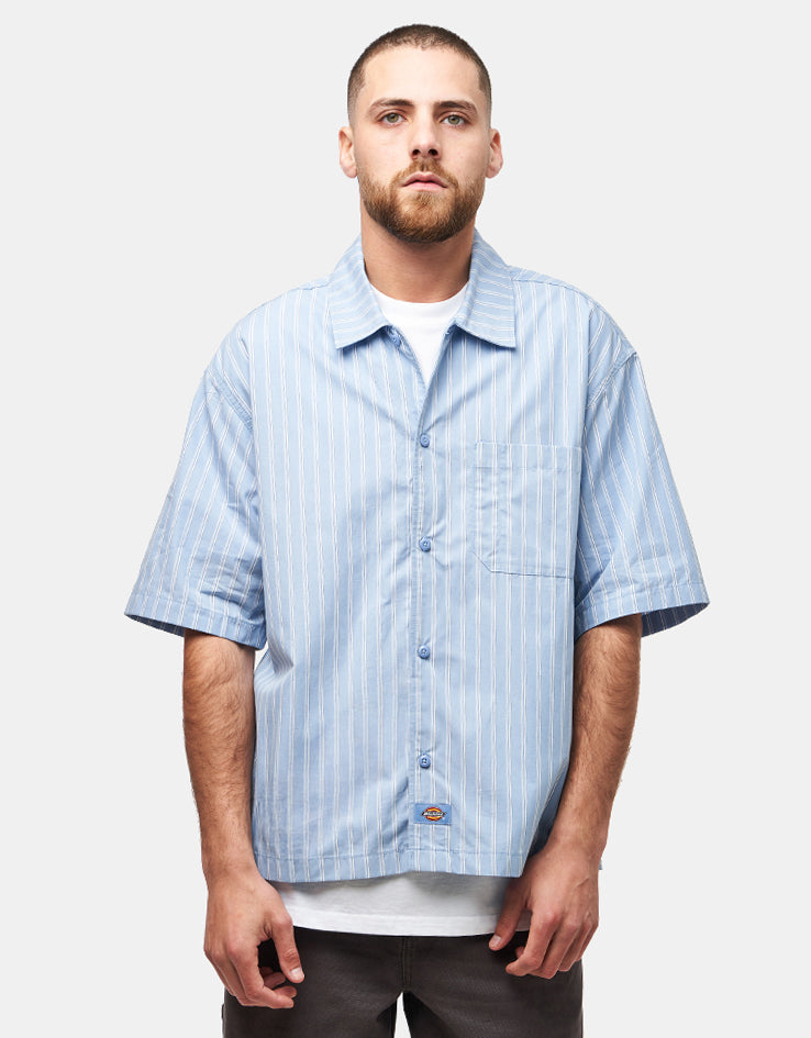 Dickies Venedocia Stripe S/S Shirt - Endless Sky