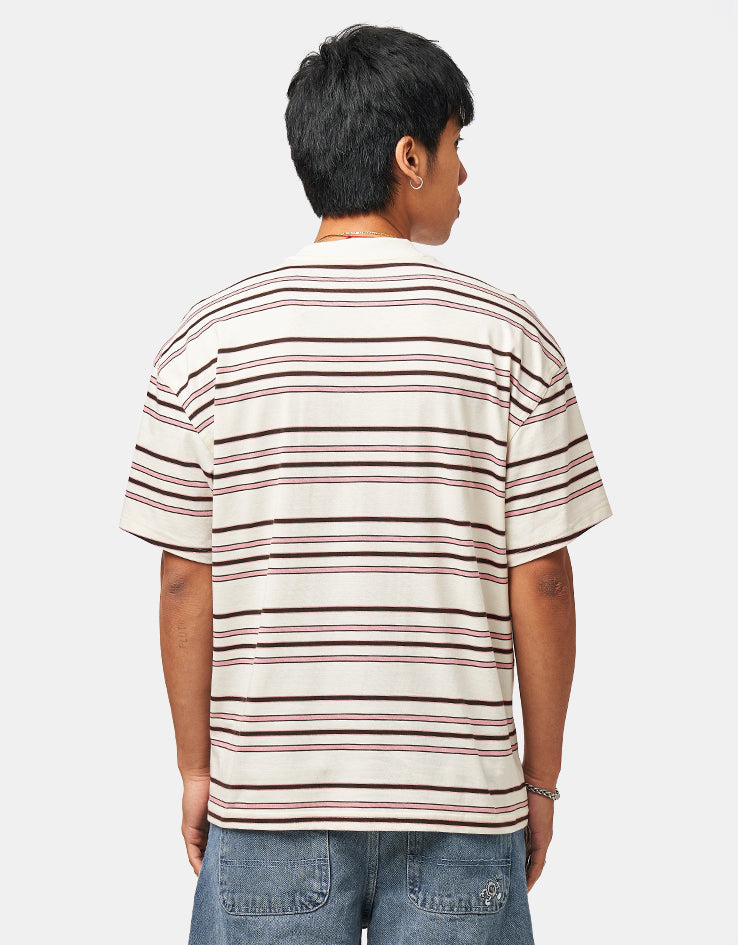 Dickies East Liberty Stripe T-Shirt - Egret