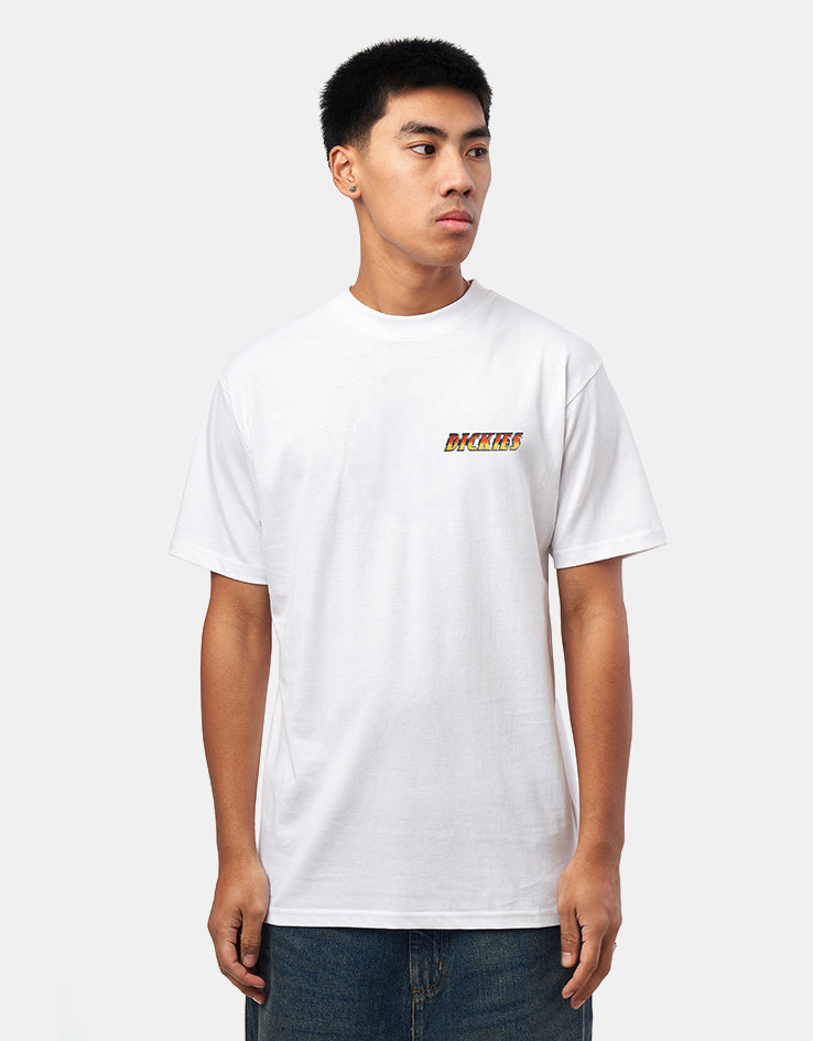 Dickies Nashport Pit Crew T-Shirt - White