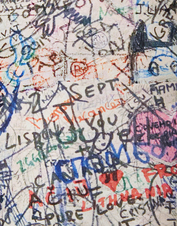 Brixton Cru Print S/S Shirt - Graffiti