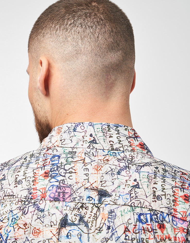 Brixton Cru Print S/S Shirt - Graffiti
