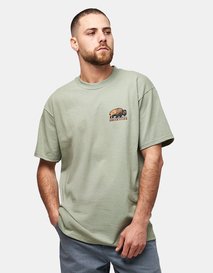 Brixton Coba T-Shirt - Desert Green