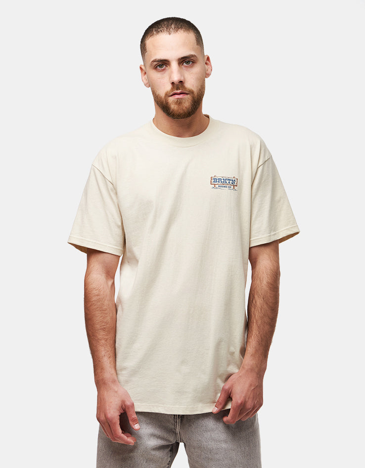 Brixton Hutchins T-Shirt - Cream