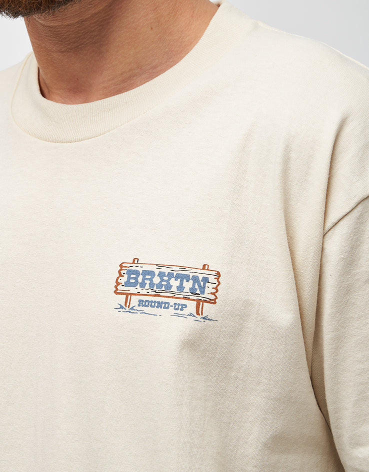 Brixton Hutchins T-Shirt - Cream
