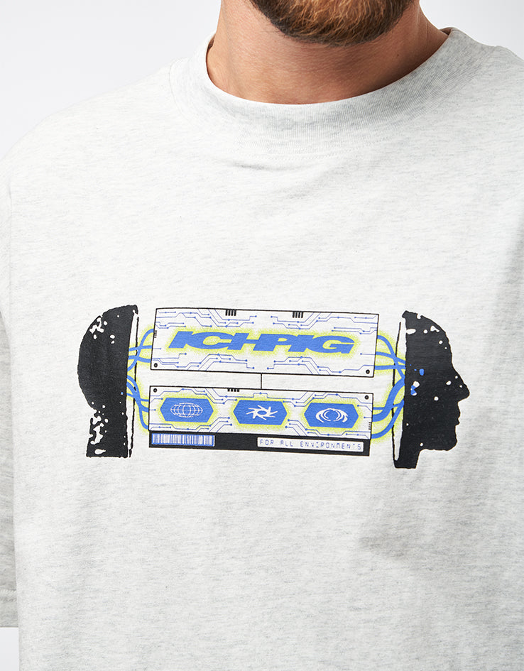 ICHPIG Headwave T-Shirt - White Marle