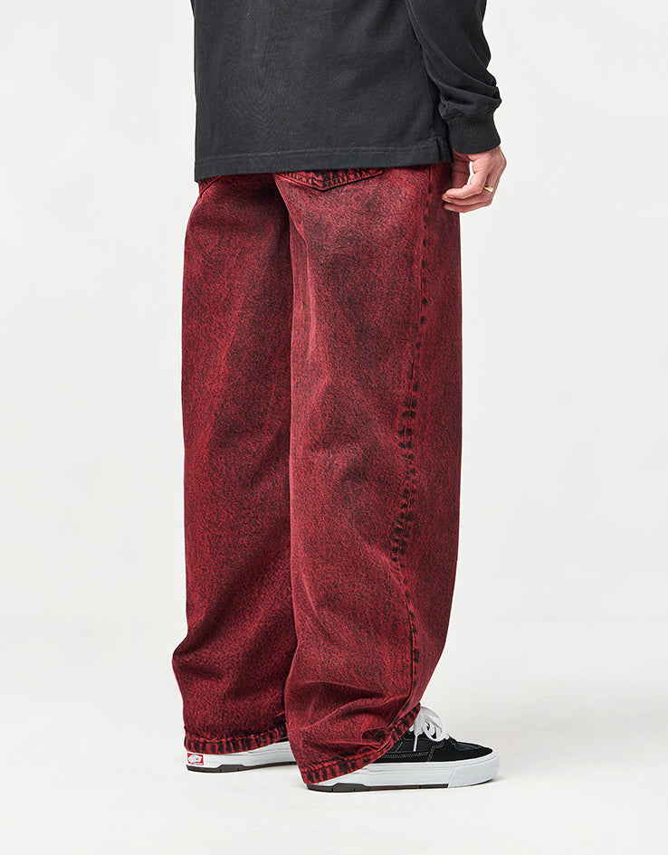 Vans Check-5 Baggy Acid Overdyed Denim Pant - Racing Red