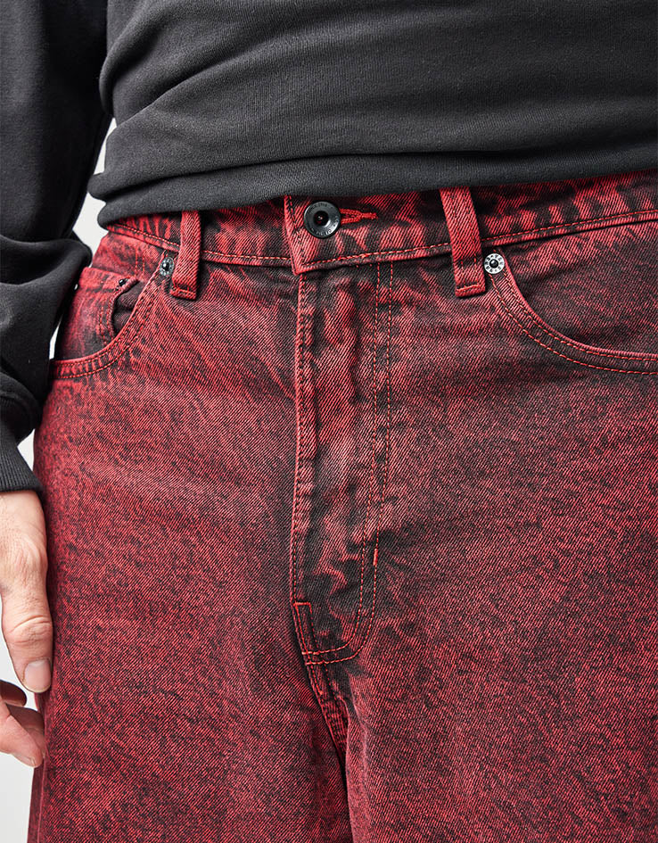 Vans Check-5 Baggy Acid Overdyed Denim Pant - Racing Red