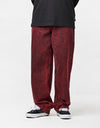 Vans Check-5 Baggy Acid Overdyed Denim Pant - Racing Red