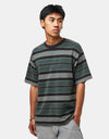 Vans LX Pique Stripe SS Knit - Mystic Moss