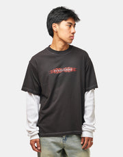 Welcome Brevity Layered L/S Knit - Black/White