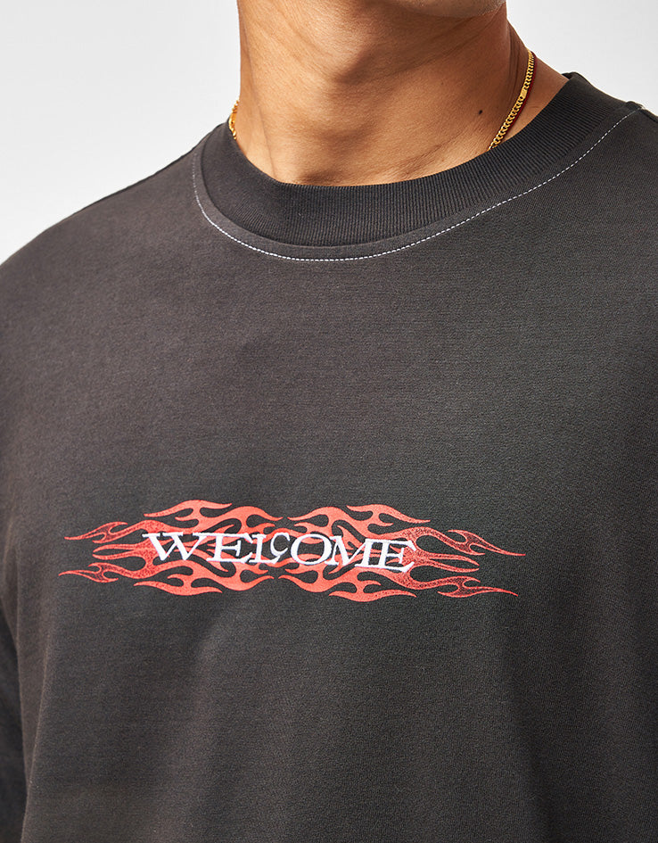 Welcome Brevity Layered L/S Knit - Black/White