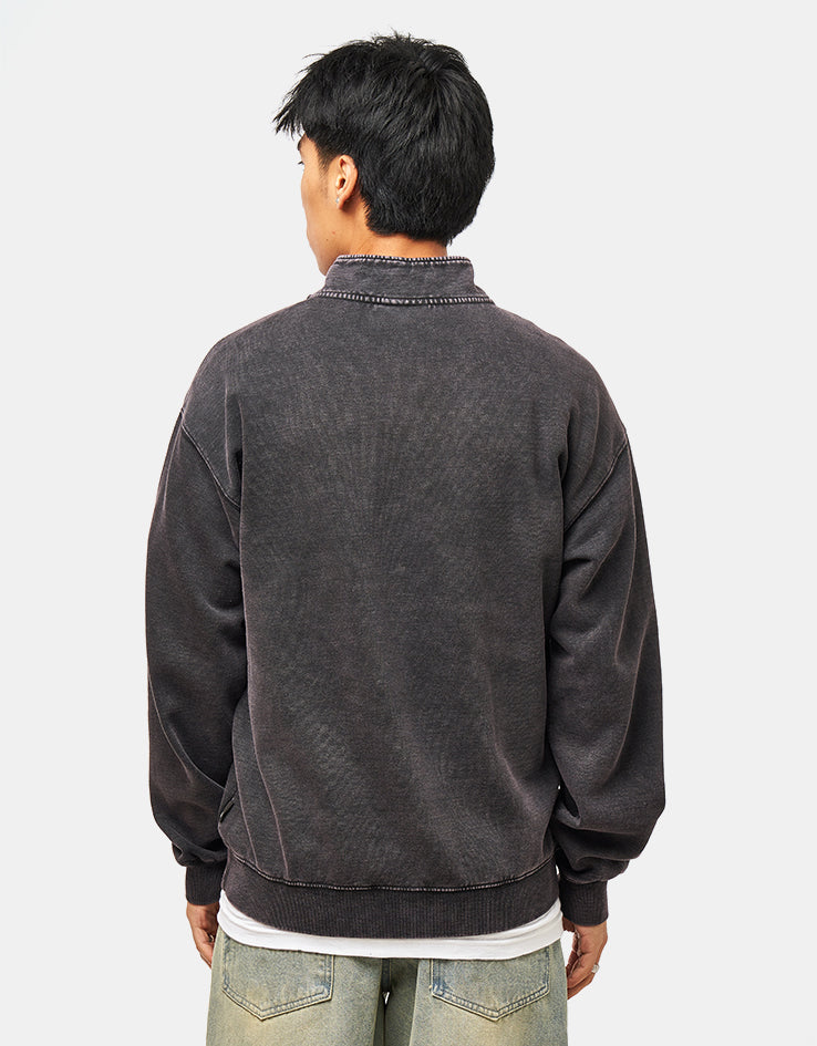 Volcom Single Stone Quarter Zip - Light Acid Black