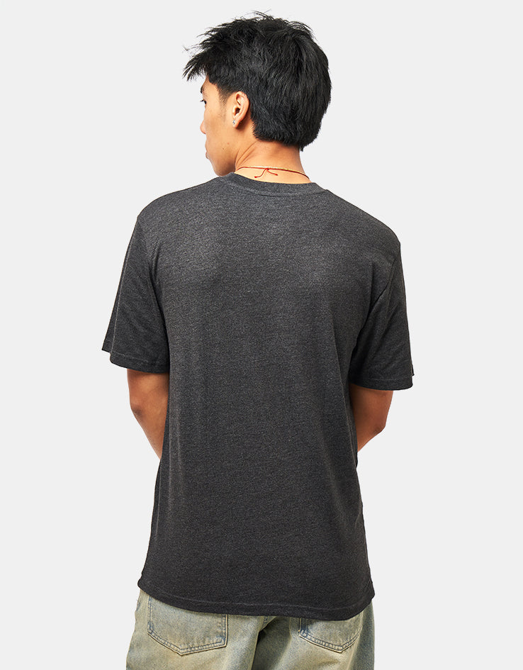 Volcom Circle Blanks Heathered T-Shirt - Heather Black