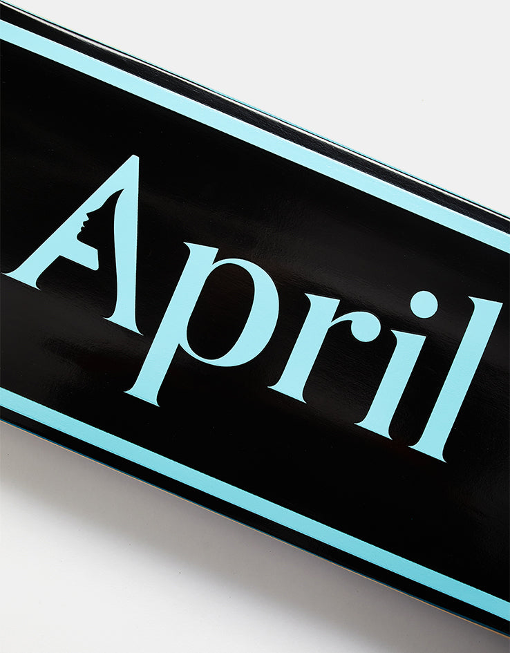 April OG Logo Skateboard Deck - Blue/Black