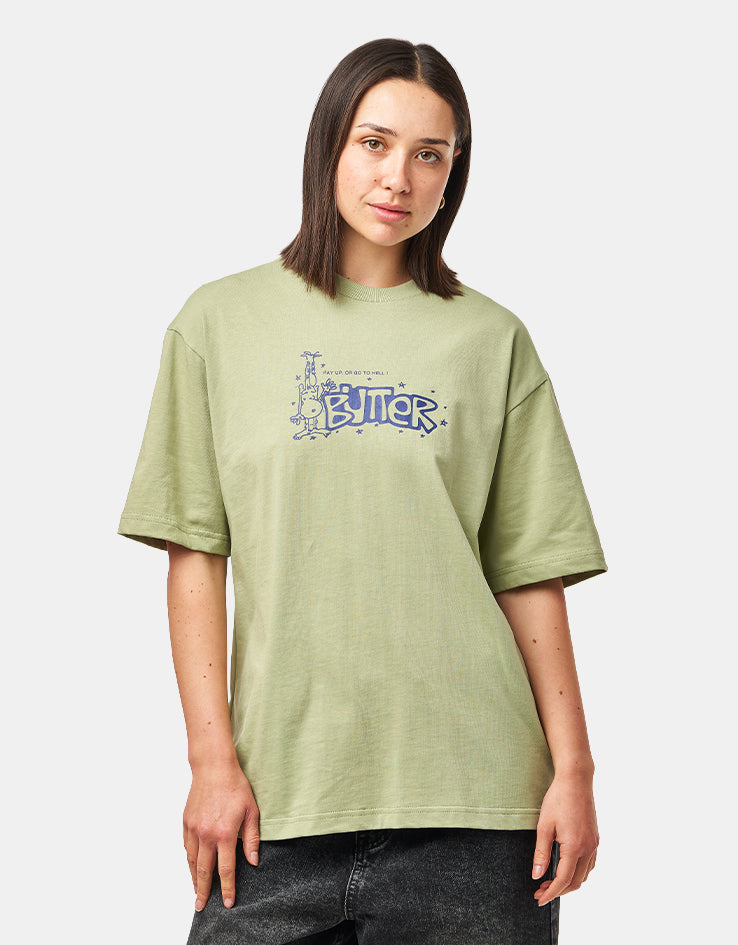 Butter Goods Pay Up T-Shirt - Matcha
