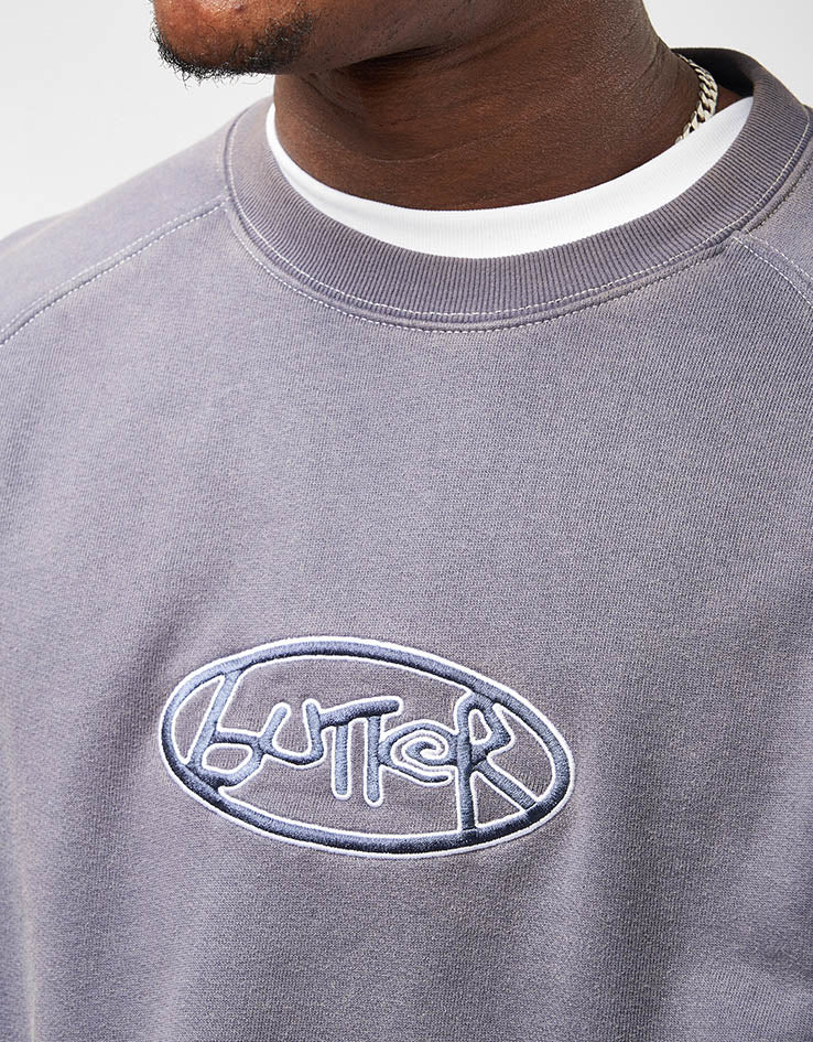 Butter Goods Abseil Crewneck - Washed Navy