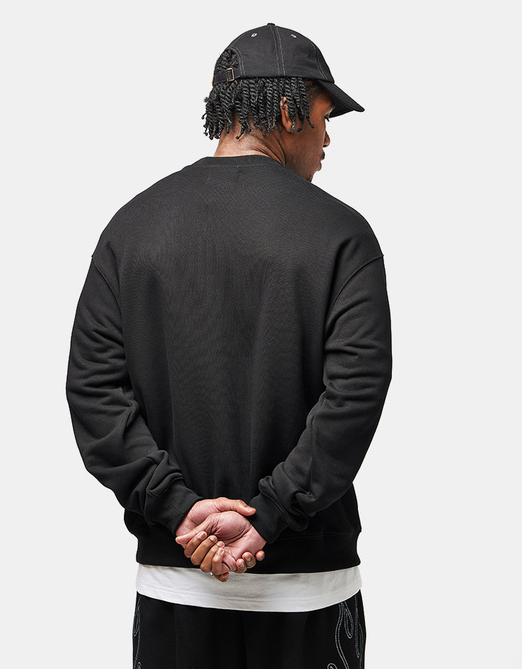 Butter Goods Cut Out Applique Crewneck - Black