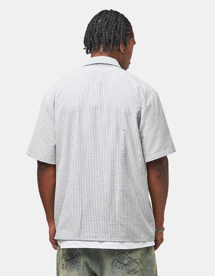 Butter Goods Grid S/S Shirt - Blue