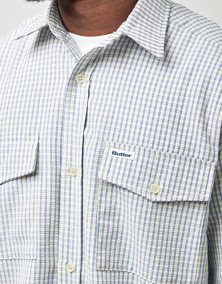 Butter Goods Grid S/S Shirt - Blue