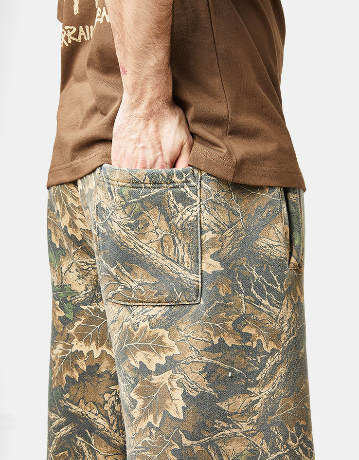 Butter Goods Fleece Shorts - Forest Camo